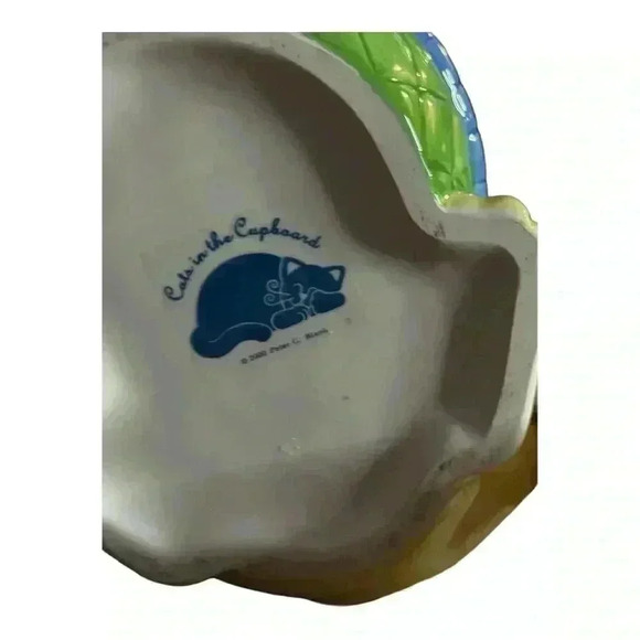 Cats in The Cupboard Yellow Kitten Cat 2000 Peter G Blank Blue Floral
Teapot - Picture 7 of 7